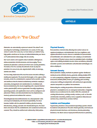 Security in the Cloud